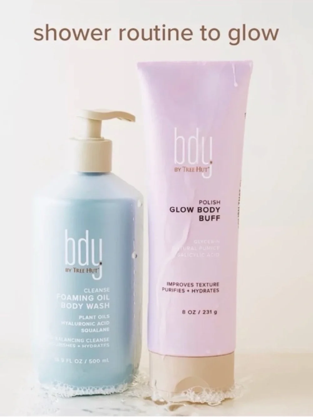 bdy. By Tree Hut Foaming Oil Hydrating Body Wash 500ml BRAND NEW